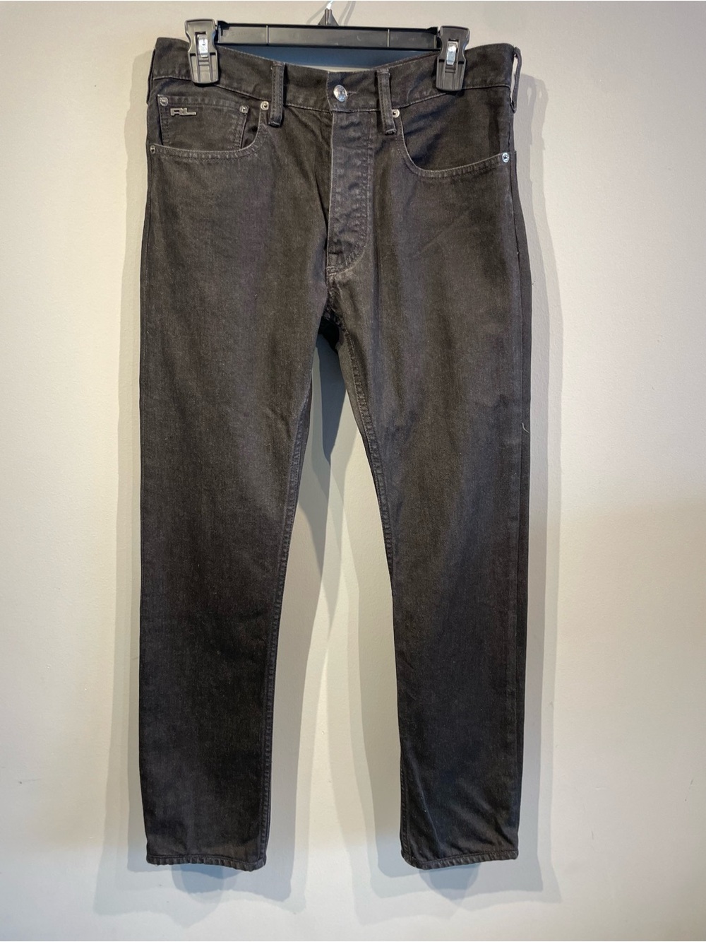 Black Label Ralph Lauren Straight Black Jeans size 32